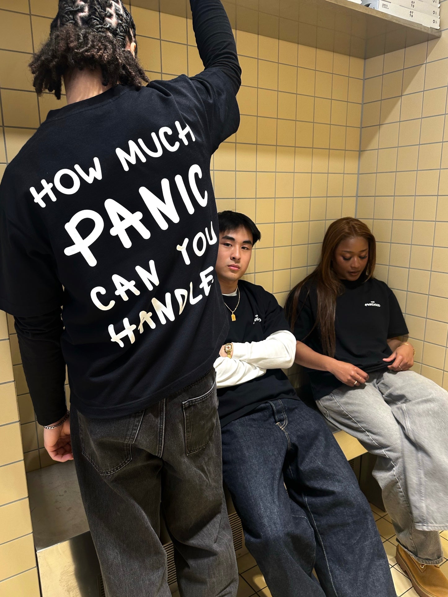 PANIC T-SHIRT - BLACK