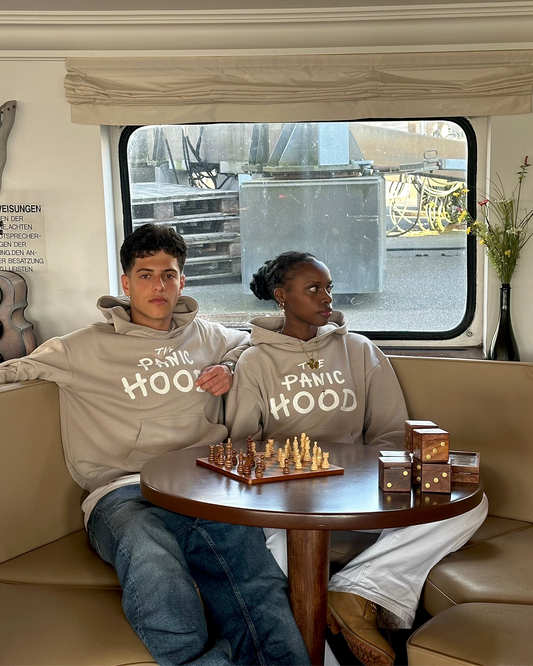 TPH BOXY HOODIE - STONE BEIGE